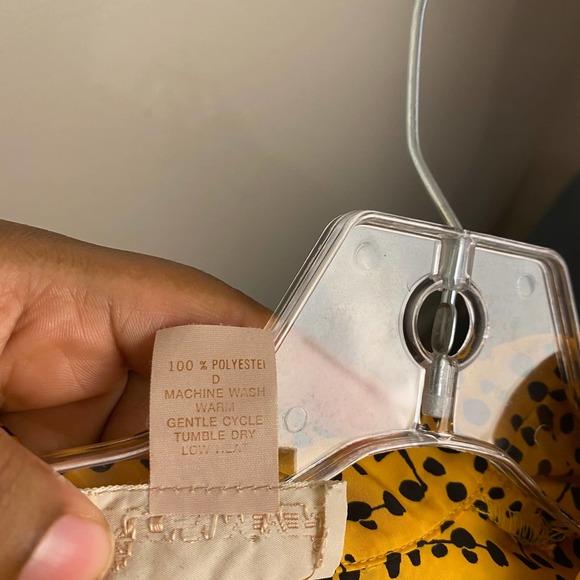 VTG John Meyer Yellow Dotted Button Blouse , 10 - Picture 4 of 4